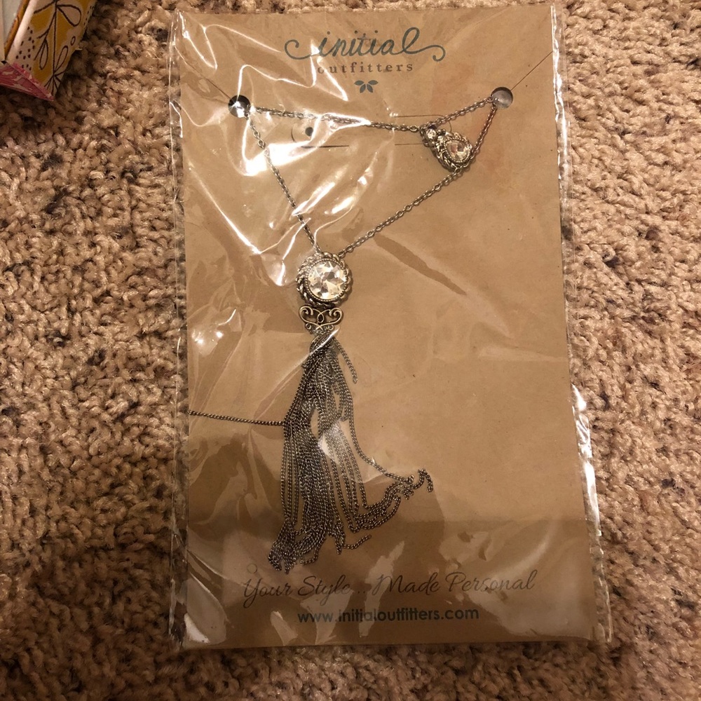 Initial Outfitters double necklace set.